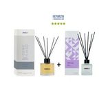 Sümbül Amber Iconic Place 120 ml + Very Lila 50 ml & Dekoratif Ortam Kokusu - Bambu Çubuklu (Şeffaf)