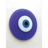 SUME Büyük Boy Lila Cam Nazarlık Nazar Boncuğu Lüks Kalite 20 cm Çap El Işi