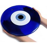 SUME Dev Cam Nazarlık Nazar Boncuğu Lüks Kalite 30 cm Çap El Işi Dekoratif Duvar Süsü