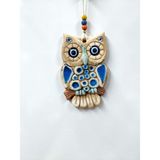 SUME Seramik Mini Baykuş Dekoratif Duvar Süsü 10 x 15 cm