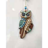 Sume Seramik Mini Baykuş Dekoratif Duvar Süsü 9x18 Cm
