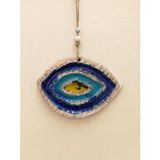 Sume Seramik Mini Göz Nazarlık Dekoratif Duvar Süsü 11x14 Cm Çok Renkli