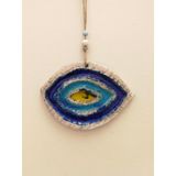 SUME Seramik Mini Göz Nazarlık Dekoratif Duvar Süsü 11x14 cm