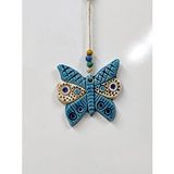 Sume Seramik Mini Kelebek Dekoratif Duvar Süsü 10x10 Cm