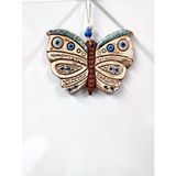 Sume Seramik Mini Kelebek Dekoratif Duvar Süsü 13x10 Cm