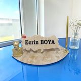 Sümen Ofis Için Doğal Onix Mermer Isimlik Gold Tasarımlı Kalem ve Atatürk Biblo