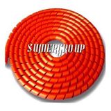 SUMERGROUP Plastik Boru Hortum Kablo Koruma Sistemleri 10MM TOPLAMA SPİRAL 100 METRE (KIRMIZI)