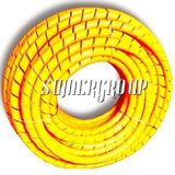 SUMERGROUP Plastik Boru Hortum Kablo Koruma Sistemleri 12MM TOPLAMA SPİRAL SARI 100 METRE