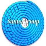 SUMERGROUP Plastik Boru Hortum Kablo Koruma Sistemleri 20MM TOPLAMA SPİRALİ SİYAH 50 METRE (MAVİ)
