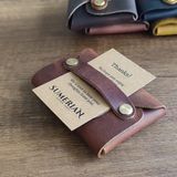 Sumerian Wallet Deri Cüzdan Taba Avuçiçi Cüzdan Rfıd Kart Koruma Hediye - Antik Taba
