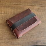 Sumerian Wallet Deri Cüzdan Tarçın ( Rfıd Kart Koruma Hediyeli ) - Açık Tarçın