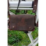 sumerianwallet Deri Bisiklet, Motosiklet Çantası Kahverengi (Deri Kartlık Hediye) Kahverengi