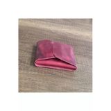 sumerianwallet Kadınlar Günü Hediyesi Minimalist Dikey Ön Cep Cüzdanı Crazy Deri Kırmızı(ANAHTARLIK HEDİYE) Kırmızı