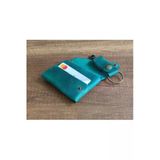 Sumerianwallet Minimalist Crazy Deri Yeşil Cüzdan (Anahtarlık Hediye)