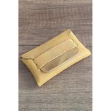 sumerianwallet Minimalist Deri Kartlık (RFİD Kart Koruma Hediye) Cat Sarısı