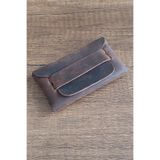 sumerianwallet Minimalist Deri Kartlık (RFİD Kart Koruma Hediye) Kahverengi