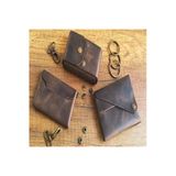 sumerianwallet Minimalist Kahverengi Crazy Deri Cüzdan,deri Sigara Kılıfı Ve Kartlık (3 Adet Anahtarlık Hediye) Kahverengi