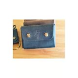 sumerianwallet Sevgililer Günü Hediyesi Siyah Minimalist Ön Cep Cüzdanı(anahtarlık Hediye) Siyah