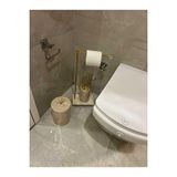Sümeyra Marble Art Doğal Bej Mermer Banyo Seti 3lü