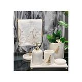 Sümeyra Marble Art JAGUAR- BEYAZ MERMER BANYO SETİ-6 LI