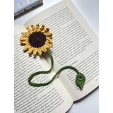 Sumicorn Amigurumi Örgü Ayçiçeği Kitap Ayracı,Kitap Aksesuarı,Kitap Severler için Hediye