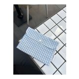 Sumicorn Design Mavi Pötikareli Yıkanabilir Çıtçıtlı Ped Çantası, Mini Cüzdan, Çanta Içi Düzenleyici