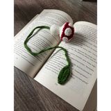 Sumicorn Design Sevimli Amigurumi Örgü Mantar Kitap Ayracı, Kitap Aksesuarı, 1 Adet
