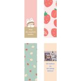 Sumicorn Design Sevimli Kawaii Kitap Ayracı 4'lü Set