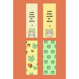 Sumicorn Design Sevimli Kurbağa Temalı Kitap Ayracı Sevgiliye Hediye 4'lü Set