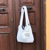 Sumicorn Design Soft Sevimli Tavşan Yumoş Bez Çanta,peluş Kol ve Omuz Çantası - 000-Siyah