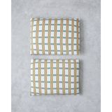 Summer Plaid Kolay Ütülenir 2'li Yastık Kılıfı 50X70 cm Yeşil