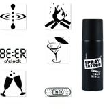 Summer Taç Spray Tattoo Geçici Sprey Dövme Seti
