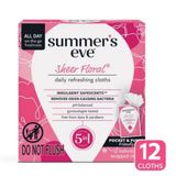 Summer's Eve Sheer Floral İntim Mendil 12'li