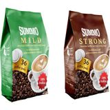 Summo Senseo 1 Adet Mild ve 1 Adet Strong Avantaj Paketi Pad Kahve Kapsülü 2 x 36 Pod 72'li - 72 Adet