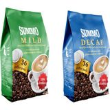 Summo Senseo Pad Kahve Kapsülü Decaf 36'lı + Mild 36'lı - 72 Adet
