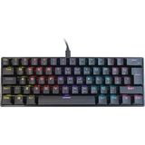 Summoner Mini Rgb Mekanik Gaming Klavye Blue Switch Türkçe Q Kablolu Siyah Kompakt - Çok Renkli