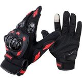 Sumochepin Motosiklet Eldiveni Siyah - Profesyonel Yüksek Korumalı Dokunmatik Özellikli Motorcu Eldiveni - Kırmızı