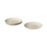 Sumu Home Fargklar Seramik Tatlı Tabağı Seti Cilalı Bej 20 cm 4 Adet