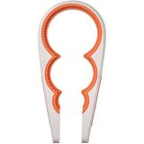 Sumu Home Uppfylld Kavanoz Açacağı Beyaz-Turuncu 21 cm
