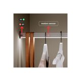 SUMUAS Hareket Sensörlü LED Dolap İçi Işık ve Askı Borusu - 81-90 Cm - Dolap İçi Aydınlatma