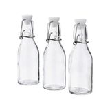 Sumuhome Korken Cam Su Şişesi Yağdanlık Sürahi 15 Cl 3 Adet