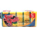 SUN BRİTE 5li Oluklu Bulaşık Süngeri