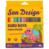Sun Design 24’lü 4991 Kuru Boya Kalemi