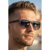 sun factory Polarize Mat Lacivert Erkek Güneş Gözlüğü 1322 C5353M - TR90 Esnek Dayanıklı Çerçeve, İtalyan Vernik