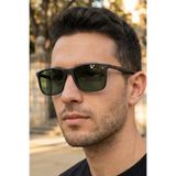 sun factory Polarize Mat Siyah Erkek Güneş Gözlüğü 1341 C0101M - TR90 Esnek Dayanıklı Çerçeve