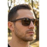 sun factory UV400 Polarize Kahverengi Erkek Güneş Gözlüğü 1320 C5454M - Esnek ve Dayanıklı Çerçeve