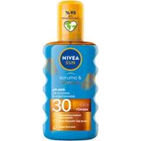 Sun Güneş Koruyucu Krem & Spf+30 Uva+Uvb Bronzluk Artirici Yağ Spreyi 200ML