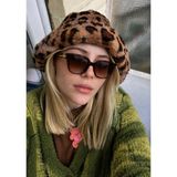 SUN PEARL Cape Kadın Güneş Gözlüğü Büyük Çerçeve Kahverengi Degrade Cam Tortoise Desenli UV400 - Leopar