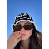 SUN PEARL Sorrento Kadın Güneş Gözlüğü Leopar Desenli Cat Eye Çerçeve UV400 Korumalı Şık Tasarım - Kahverengi