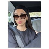 Sun Pearl ZOLA Kadın Güneş Gözlüğü Şık Büyük Çerçeve Kahverengi Degrade Cam UV400 Korumalı